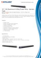 Datasheet for Intellinet 714037, EAN: 0766623714037