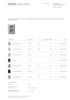 Datasheet for Gira 078326, EAN: 4010337783268
