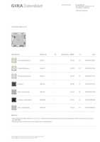 Datasheet for Gira 2664015, EAN: 4010337085232