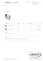 Datenblatt zu Gira 000100, EAN: 4010337001003