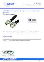 Datasheet for Allnet ALL-CAB-NM-NF9-RG8, EAN: 4038816937476