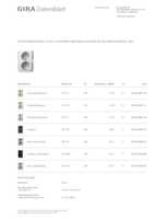 Datasheet for Gira 273127, EAN: 4010337881124