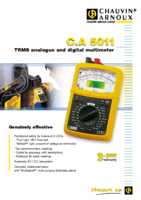 Datasheet for Chauvin Arnoux p01196311e, EAN: 3760171414026