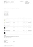 Datasheet for Gira 310403, EAN: 4010337042501