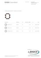 Datasheet for Gira 3793011, EAN: 4010337110439