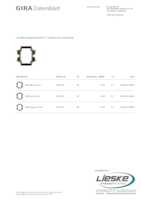 Datasheet for Gira 3793012, EAN: 4010337110330