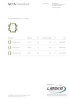 Datasheet for Gira 3794012, EAN: 4010337110347