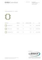 Datasheet for Gira 3795012, EAN: 4010337110354