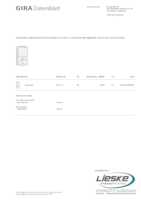 Datasheet for Gira 417613, EAN: 4010337092452