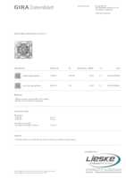 Datenblatt zu Gira 315800, EAN: 4010337039235