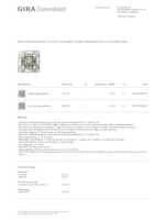 Datenblatt zu Gira 312200, EAN: 4010337038726
