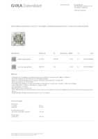 Datenblatt zu Gira 311600, EAN: 4010337038955