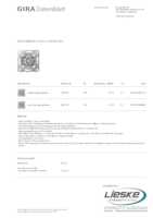 Datenblatt zu Gira 315500, EAN: 4010337039112