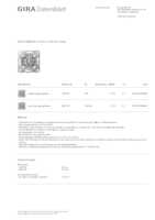Datenblatt zu Gira 315600, EAN: 4010337039099