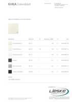 Datasheet for Gira 329101, EAN: 4010337067108