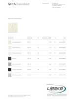 Datasheet for Gira 329701, EAN: 4010337065821