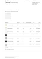 Datenblatt zu Gira 367303, EAN: 4010337040040