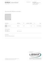Datasheet for Gira 367900, EAN: 4010337040255