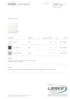 Datasheet for Gira 328766, EAN: 4010337039945