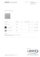 Datasheet for Gira 329465, EAN: 4010337041511