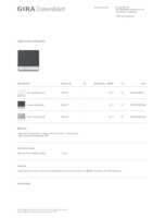 Datasheet for Gira 329967, EAN: 4010337096788