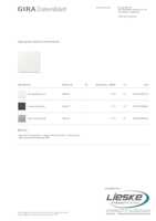 Datasheet for Gira 349066, EAN: 4010337066774