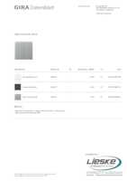 Datasheet for Gira 349565, EAN: 4010337065692