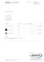 Datasheet for Gira 349566, EAN: 4010337065708