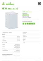 Datenblatt zu Spelsberg 10590601, EAN: 4013902861170