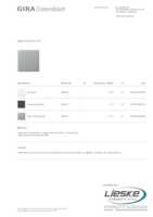 Datasheet for Gira 328565, EAN: 4010337039693