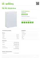 Datenblatt zu Spelsberg 10540801, EAN: 4013902861231