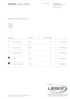 Datasheet for Gira 363801, EAN: 4010337042433