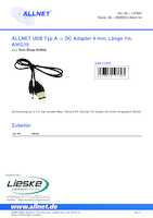 Datasheet for Allnet USB_DC_4.0mm_1m, EAN: 4038816127693
