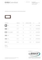 Datasheet for Gira 100213, EAN: 4010337003373