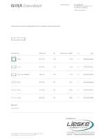 Datasheet for Gira 0215395, EAN: 4010337074489