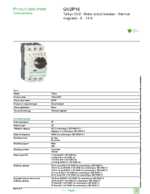 Datasheet for Schneider Electric GV2P16, EAN: 3389110213508