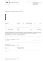 Datasheet for Gira 135428, EAN: 4010337354284