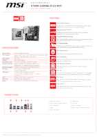 Datasheet for MSI 7D99-017R, EAN: 4711377154017