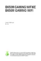 Datasheet for Gigabyte B650M GAMING WIFI6E, EAN: 4719331867942