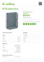 Datenblatt zu Spelsberg 11151201, EAN: 4013902152506