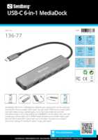 Datasheet for Sandberg 136-77, EAN: 5705730136771