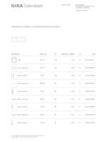 Datasheet for Gira 109327, EAN: 4010337093275