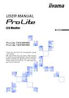 Datasheet for Iiyama T2438MSC-B2, EAN: 4948570127276