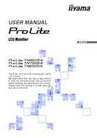 Datasheet for Iiyama TN8605A-B1AG, EAN: 4948570127085