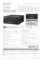 Datasheet for Shuttle XB860G2, EAN: 0887993008134