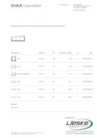 Datasheet for Gira 0213326, EAN: 4010337074335