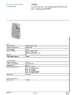 Datasheet for Schneider Electric 33754, EAN: 3303430337546