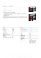 Datasheet for Samsung MB-MH128T/WW, EAN: 8806097718956
