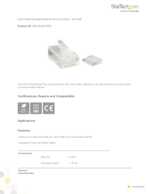 Datasheet for Startech.com CRJ45C6STR50, EAN: 0065030837569