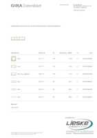 Datasheet for Gira 0215771, EAN: 4010337069522